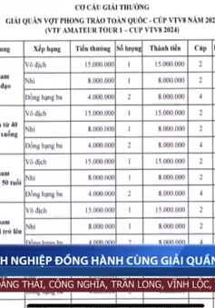 Doanh nghiệp đồng hành cùng Giải Quần vợt phong trào toàn quốc Cup VTV8