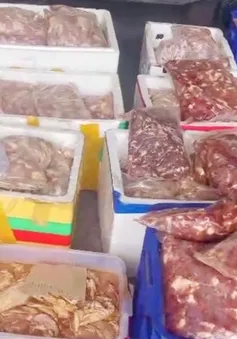 Hà Nội: Phát hiện kho chứa gần 1 tấn thực phẩm đông lạnh có dấu hiệu vi phạm