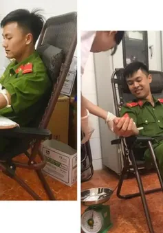 Hai chiến sĩ Cảnh sát PCCC hiến máu kịp thời cứu sản phụ qua cơn nguy kịch