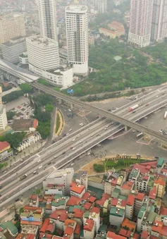 Diện mạo mới của nút giao Mai Dịch trước ngày thông xe cầu vượt thép
