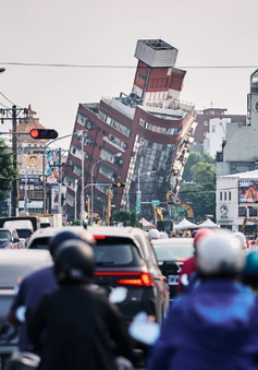 Số người chết trong vụ động đất ở Đài Loan (Trung Quốc) tăng lên 12, nguy  cơ xảy ra lở đất, đá đổ