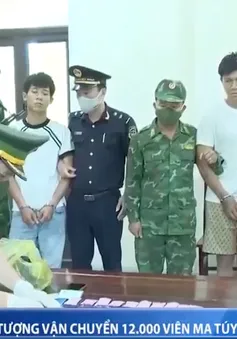 Hà Tĩnh bắt 2 đối tượng vận chuyển 12.000 viên ma túy qua biên giới