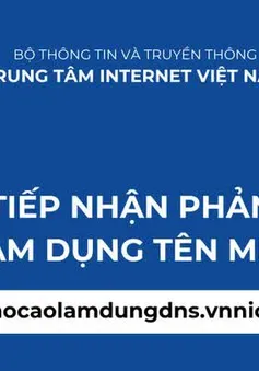 Đã có Cổng tiếp nhận phản ánh lạm dụng tên miền