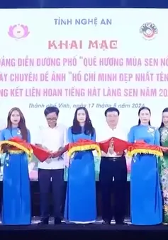 Khai mạc Quảng diễn lễ hội đường phố "Quê hương mùa Sen nở"