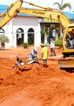 Yêu cầu chủ đầu tư Dự án Sentosa Villa khẩn trương khắc phục sạt lở bùn, cát
