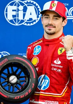 Charles Leclerc giành vị trí xuất phát đầu tiên tại GP Monaco