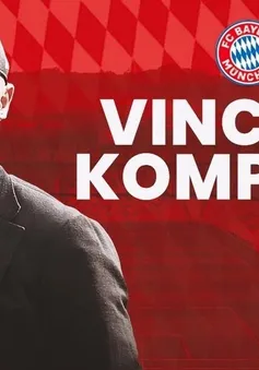 Bayern Munich chính thức bổ nhiệm HLV Vincent Kompany