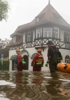 Lũ lụt thảm họa ở Đức: Lính cứu hỏa thiệt mạng trong lúc giải cứu dân ở Bavaria