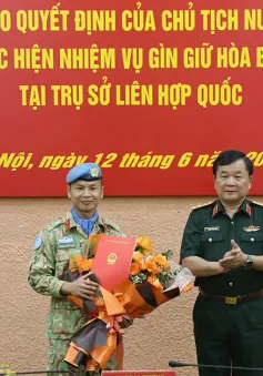 Sĩ quan Việt Nam trúng tuyển vào làm việc tại Trụ sở Liên Hợp Quốc