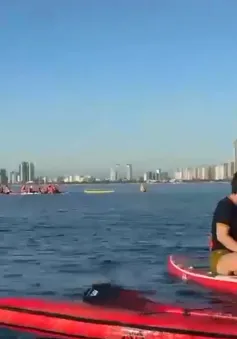 Chèo Sup trên biển Mân Thái