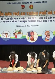 Thiếu nhi Thủ đô “nói lời hay, làm việc tốt, ứng xử văn minh”