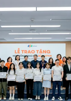 Trao học bổng học tập tại Nhật Bản cho sinh viên ngành CNTT