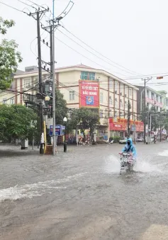 Hàng loạt cây xanh gãy đổ, lều quán bị tốc mái, nhiều nơi ngập lụt sau bão số 2