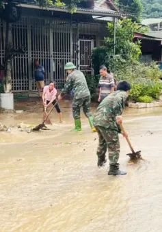 Vượt hơn 80 km đến hỗ trợ người dân Sơn La khắc phục hậu quả mưa lũ