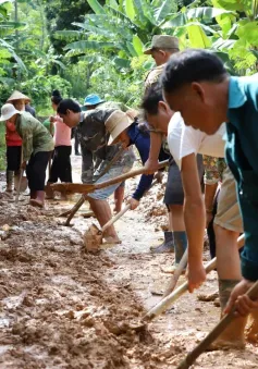 Vùng lũ Sơn La khắc phục thiệt hại thiên tai