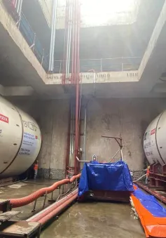 Bắt đầu khoan hầm ngầm tuyến Metro Nhổn - ga Hà Nội