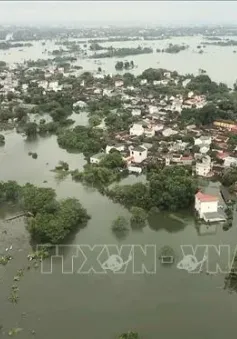 Mực nước sông Bùi giảm nhẹ, huyện Chương Mỹ giảm 1 thôn bị ngập