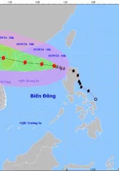 Bão số 3 giật cấp 13, di chuyển theo hướng Tây Tây Bắc