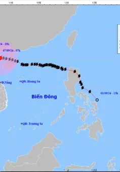 Bão số 3 giật cấp 17, cách Quảng Ninh - Thái Bình 150 km về phía Đông Đông Nam