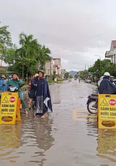 Nhiều tuyến đường tại Bắc Giang ngập úng, một số khu vực bị cô lập