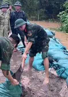 Nước lũ tràn nhiều tuyến đê bối ở Nam Định, hàng loạt khu dân cư ngập lụt