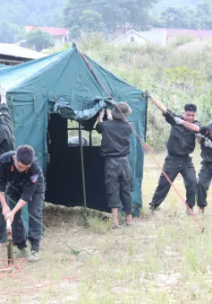 Lập khu nhà dã chiến, di dời 115 người dân thôn Kho Vàng xuống nơi an toàn