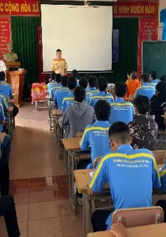 Trà Vinh: Triển khai tháng cao điểm an toàn giao thông cho học sinh đến trường