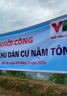 Khởi công xây dựng tái thiết khu dân cư thôn Nậm Tông, Lào Cai