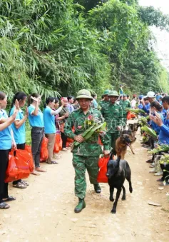 Chia tay lực lượng tìm kiếm cứu hộ, cứu nạn tại Bắc Hà, Lào Cai