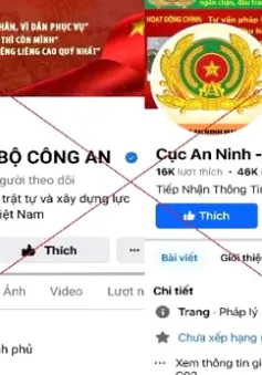 Cảnh báo các trang facebook tích xanh giả mạo Bộ Công an hỗ trợ lấy lại tiền bị lừa