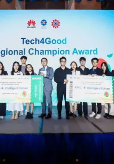 Sinh viên Việt Nam giành giải Nhất cuộc thi Tech4Good khu vực châu Á - Thái Bình Dương