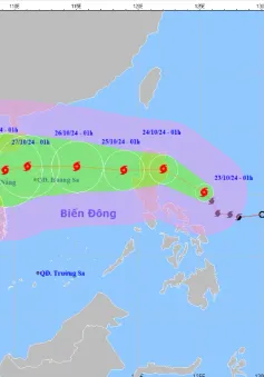 Bão Trami đang trên vùng biển Philippines, cường độ tiếp tục mạnh thêm