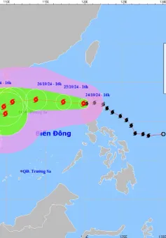 Bão Trami vào Biển Đông giật cấp 11, trở thành cơn bão số 6