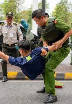 Diễn tập đối phó tình huống “khẩn nguy an ninh” tại Sân bay Nội Bài