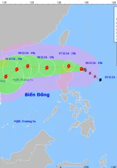 Bão Yinxing có khả năng đổi hướng