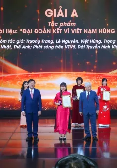 VTV giành Giải A Giải báo chí “Vì sự nghiệp Đại đoàn kết toàn dân tộc” lần thứ XVI