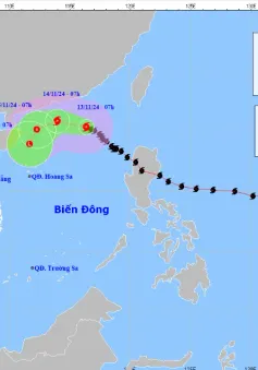 Bão số 8 mạnh cấp 9, giật cấp 11, di chuyển theo hướng Tây Tây Bắc