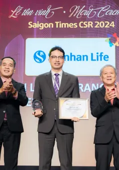 Shinhan Life Việt Nam được vinh danh  doanh nghiệp vì cộng đồng - Saigon Times CSR 2024