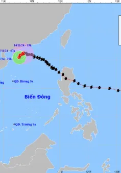 Bão số 8 trên khu vực Bắc Biển Đông có sức gió giật cấp 10