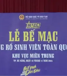 Bế mạc Giải bóng rổ sinh viên toàn quốc khu vực miền Trung