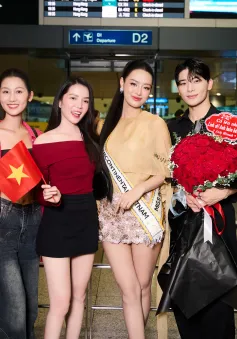 Á hậu Bùi Khánh Linh lên đường dự thi Miss Intercontinental 2024