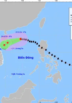 Bão số 9 giật cấp 11, cách quần đảo Hoàng Sa khoảng 350 km