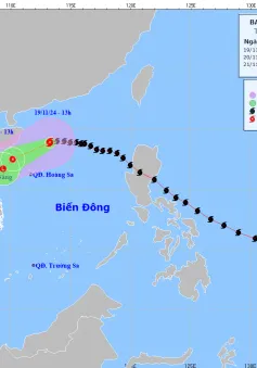 Bão số 9 giật cấp 11, sóng biển cao 2-4m, biển động rất mạnh