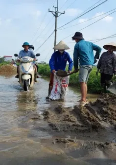 Hà Nội: Công bố tình huống khẩn cấp sạt lở đê tại Chương Mỹ