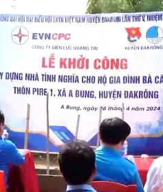 EVNCPC tiếp tục xây nhà tình nghĩa trong năm 2025