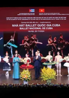 Tổng Bí thư Tô Lâm dự chương trình biểu diễn của Đoàn Nhà hát Ballet Quốc gia Cuba