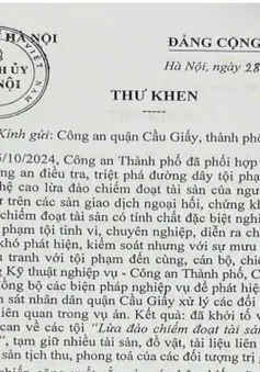 Bí thư Thành ủy Hà Nội gửi thư khen lực lượng phá vụ án liên quan Tiktoker Mr Pips