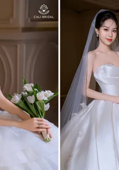 Hoa hậu Miss International Thanh Thủy lộng lẫy trong BST váy cưới Radiance Couture của Cali Bridal