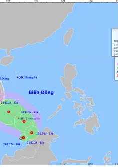 Áp thấp nhiệt đới giật cấp 8 trên Biển Đông