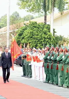 Tổng Bí thư Tô Lâm thăm, làm việc tại Bộ Chỉ huy quân sự tỉnh Bình Dương